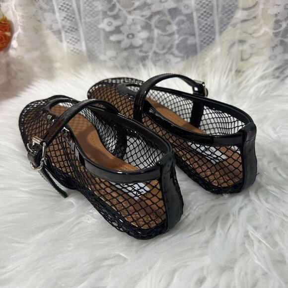Black Mesh Women's Shoes - Picture 4 of 7